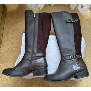 KAREN SCOTT Leandraa Wide-Calf Riding Boots